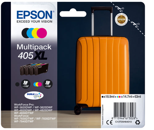 Epson 405XL ink cartridge 1 pc(s) Original High (XL) Yield Black, Cyan, Magenta, Yellow Epson 405XL ink cartridge 1 pc(s) Original High (XL) Yield Black, Cyan, Magenta, Yellow